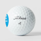 Balles De Golf bleu drôle personnalisé (Logo)