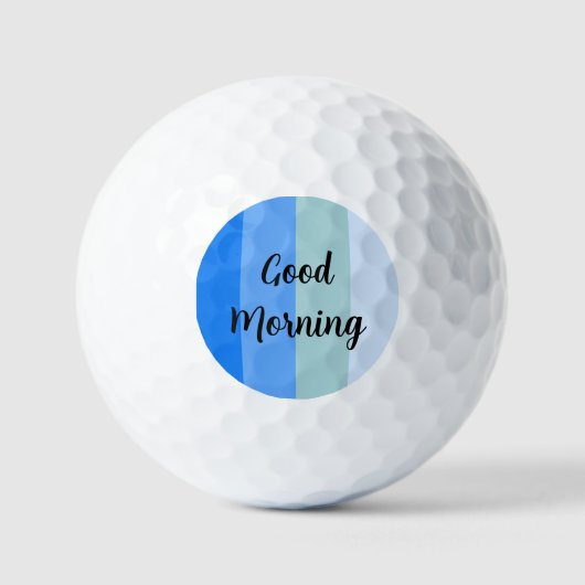 Balles De Golf Bleu du bon matin (Recto)