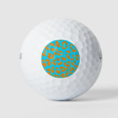 Balles De Golf Bleu Empreinte de léopard (Devant)