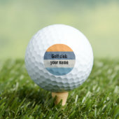Balles De Golf Bleu Et Orange (T-shirt Insitu)