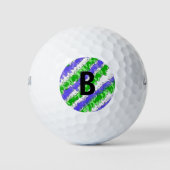 Balles De Golf Bleu et vert tache détendu (Devant)