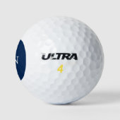 Balles De Golf Bleu marine blanc monogrammé (Logo)