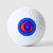 Balles De Golf Bleu rouge orange (Recto)