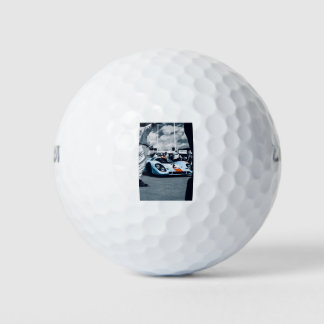 Balles De Golf Blue and orange race car