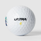 Balles De Golf Blue Bloom Requiem Golf Balls – Premium Floral Pat (Logo)