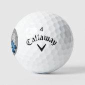 Balles De Golf Blue Butterfly Rustic Golf Balls (Logo)