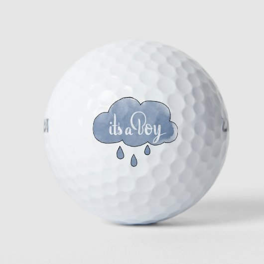 Balles De Golf Blue C’est un garçon Calligraphie C’est un garçon (Devant)