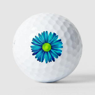 Balles De Golf Blue Chrysanthemum Golf Ball