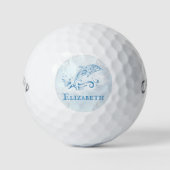 Balles De Golf Blue Dolphin Boules de golf personnalisées (Devant)