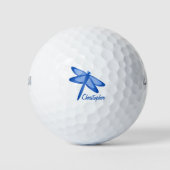 Balles De Golf Blue Dragonfly Design (Devant)