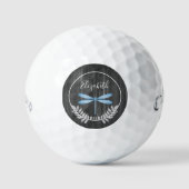 Balles De Golf Blue Dragonfly Rustic Golf Balls (Recto)