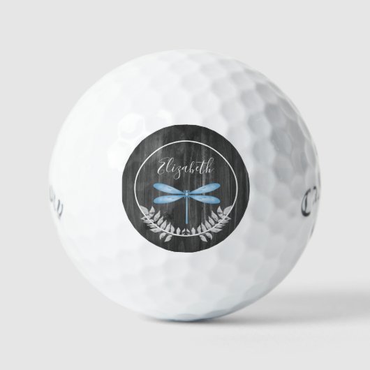 Balles De Golf Blue Dragonfly Rustic Golf Balls (Recto)