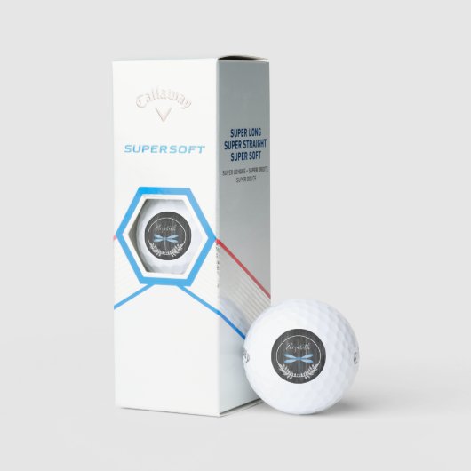 Balles De Golf Blue Dragonfly Rustic Golf Balls (Conditionnement)