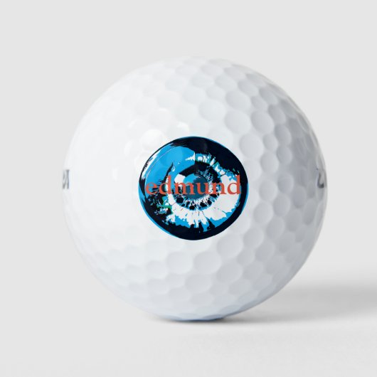 Balles De Golf Blue Eye Ball Golf Ball (Devant)