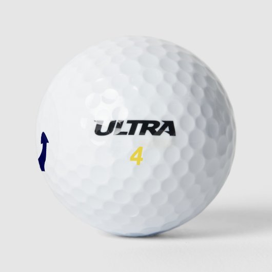 Balles De Golf Blue Nautical Ancres Golf Balls (Logo)