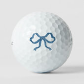 Balles De Golf Blue Ribbon Bow  (Recto)