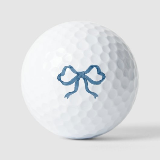Balles De Golf Blue Ribbon Bow Golf Ball (Recto)
