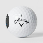 Balles De Golf Blue Rustic Butterfly Boules de golf personnalisée (Logo)
