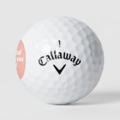 Balles De Golf Blush Pink Funny Golfers Citer les femmes (Logo)