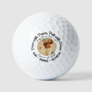 Balles De Golf Bobby Jones Inspiration Motivationnelle Boules De 
