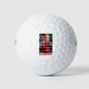 Balles De Golf Boîte téléphonique Londres Souvenir Vintage