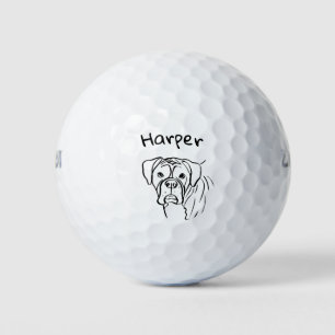 Balles De Golf Boîtier en blanc : texte modifiable