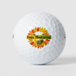 Balles De Golf "Bon thanksgiving Wreath, Acorn Golf Balls