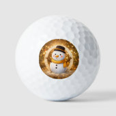 Balles De Golf Bonhomme de neige (Recto)