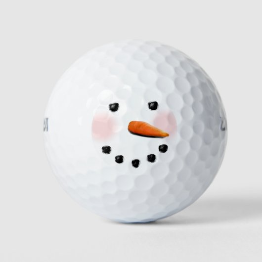 Balles De Golf Bonhomme de neige créatif (Devant)