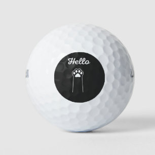 Balles De Golf Bonjour Chat Vague Design De Dessin Animé Mignon