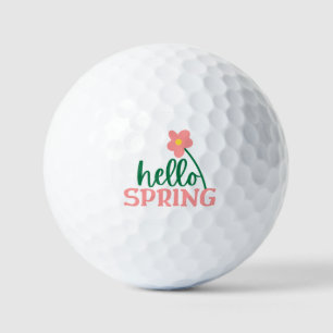 Balles De Golf Bonjour printemps