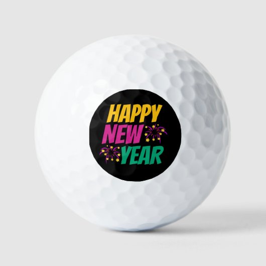 Balles De Golf Bonne Année (Recto)