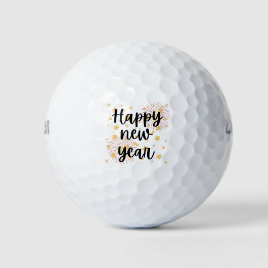 Balles De Golf Bonne année (Devant)
