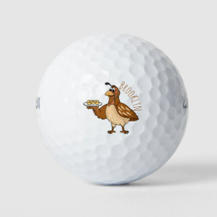 Balles De Golf Bonne caille avec dessin animé d'oeufs