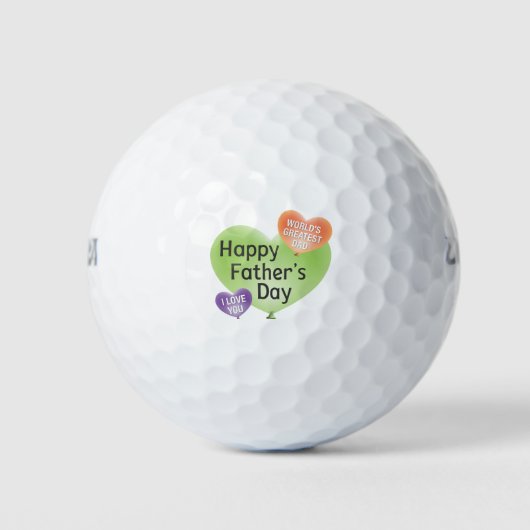 Balles De Golf Bonne Fête des pères (Devant)