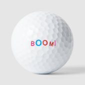 Balles De Golf BOOM! Comic Typography (Recto)