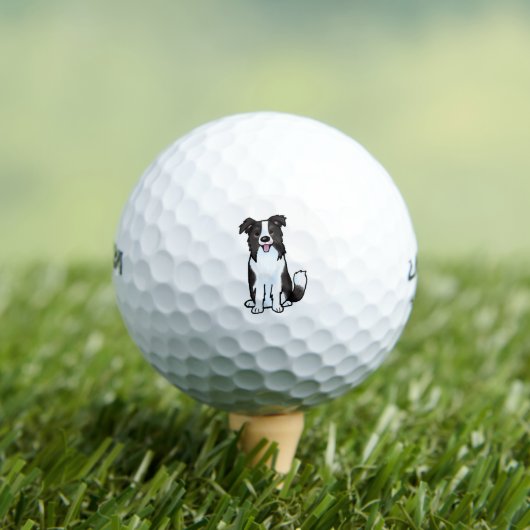 Balles De Golf Bordure Collie (T-shirt Insitu)