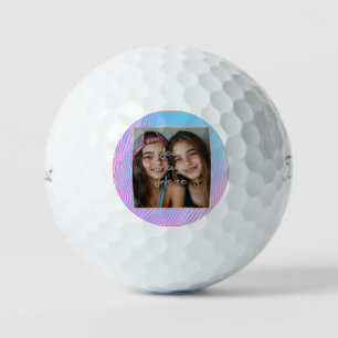 Balles De Golf Bordure photo de la bande Vaporwave Cute Pastel