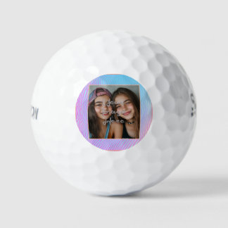 Balles De Golf Bordure photo de la bande Vaporwave Cute Pastel