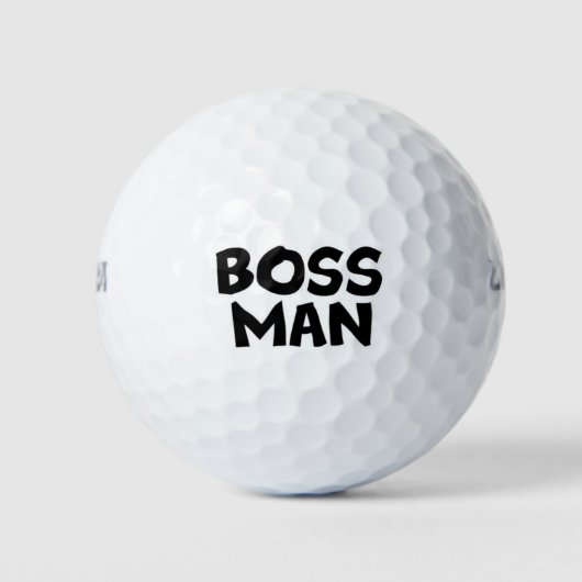 Balles De Golf Boss Man (Devant)