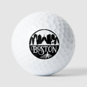 Balles De Golf Boston Skyline (Recto)