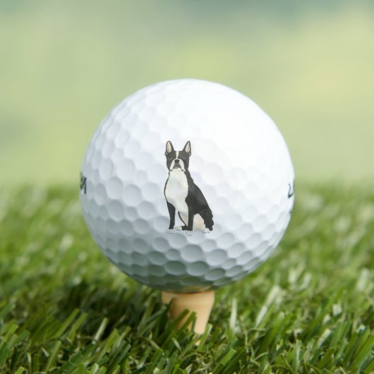Balles De Golf Boston Terrier (T-shirt Insitu)