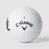 Balles De Golf Bouclier graphique Heraldique Boules de golf monog (Logo)