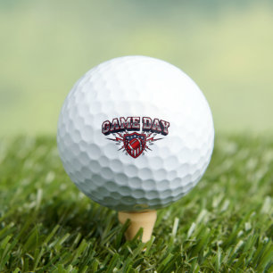 Balles De Golf Bouclier patriotique de football américain jour de