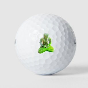 Balles De Golf Bouddha vert Mossy méditant Thunder_Cove