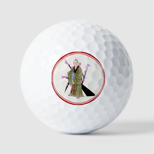 Balles De Golf Bouddhiste Monk Golf Ball (Recto)