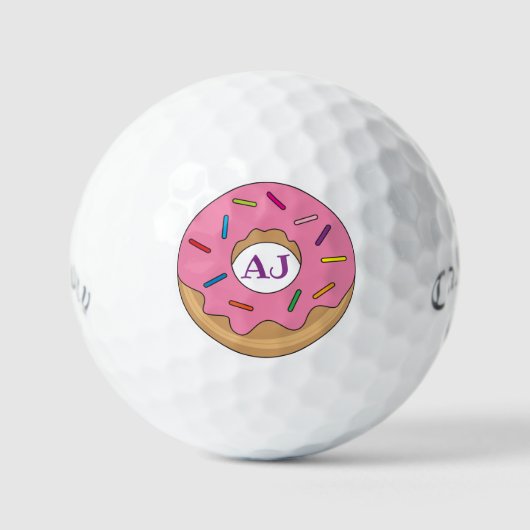 Balles De Golf Bouillie rose avec arroses (Recto)