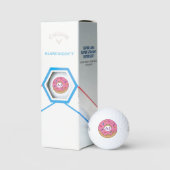 Balles De Golf Bouillie rose avec arroses (Conditionnement)