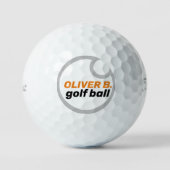 Balles De Golf Boule de golf Logo sportif moderne (Recto)