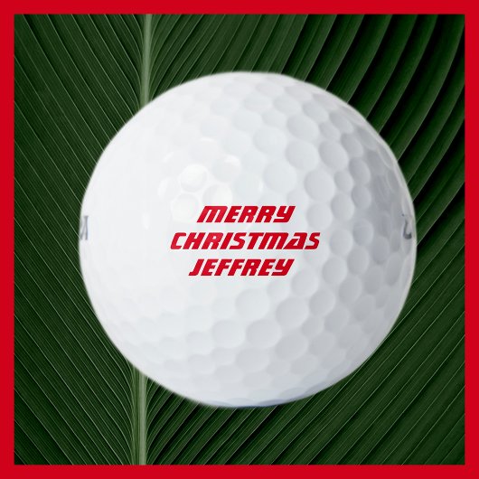Balles De Golf Boule de golf personnalisée, Joyeux Noël